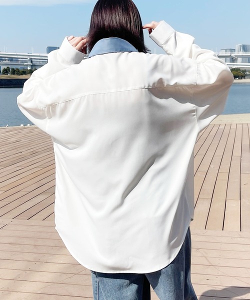 PairPair（ペアペア）の「クレリックシャツ(ユニセックス)（シャツ/ブラウス・メンズ・ライトブルー/オフホワイト/イエロー・MEDIUM/LARGE）」の20枚目の写真