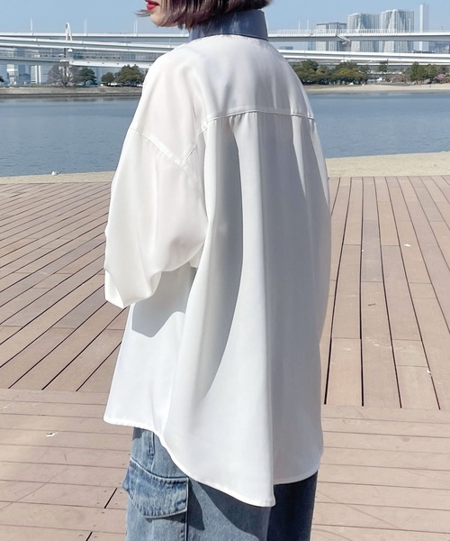 PairPair（ペアペア）の「クレリックシャツ(ユニセックス)（シャツ/ブラウス・メンズ・ライトブルー/オフホワイト/イエロー・MEDIUM/LARGE）」の19枚目の写真