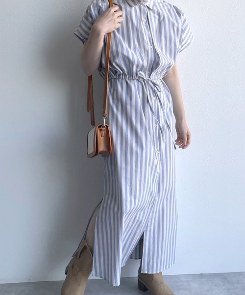 w closet（ダブルクローゼット）の「先染めストライプレイヤード風