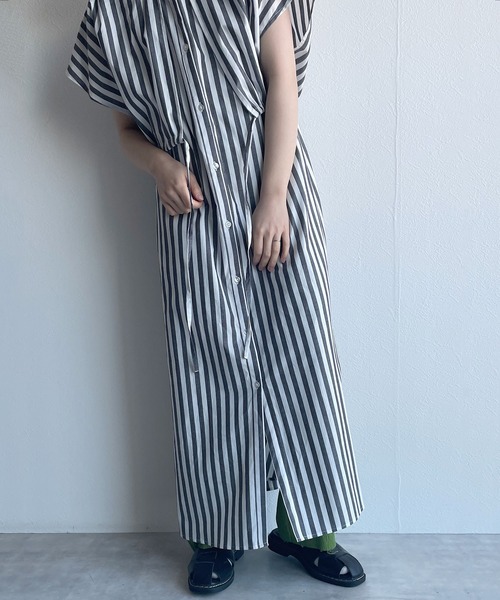 w closet（ダブルクローゼット）の「先染めストライプレイヤード風