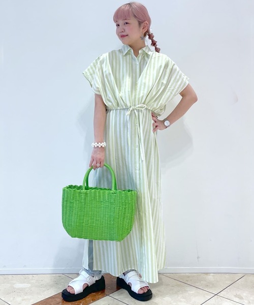 w closet（ダブルクローゼット）の「先染めストライプレイヤード風