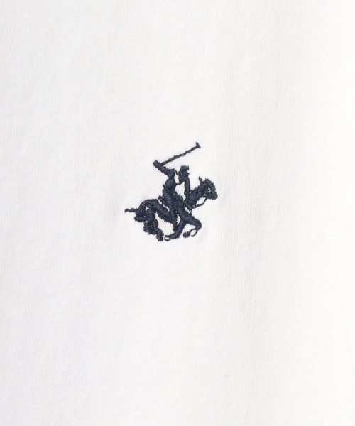 BEVERLY HILLS POLO CLUB（ビバリーヒルズポロクラブ）の「BEVERLY HILLS POLO CLUB/ビバリーヒルズポロクラブ ビッグシルエット ロゴ ワンポイント刺繍 Tシャツ（Tシャツ/カットソー・メンズ・ホワイト/ブラック/ダークグリーン/ネイビー/ホワイト系その他/ブラック系その他/グリーン系その他・LL/M/L）」の21枚目の写真