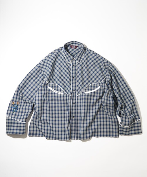 TOWNCRAFT(タウンクラフト)の「Towncraft PREP/タウンクラフトプレップ Cutoff Western shirts/カットオフ ウエスタンシャツ(シャツ/ブラウス・メンズ・ブラック/インディゴブルー・MEDIUM/LARGE)」の20枚目の写真