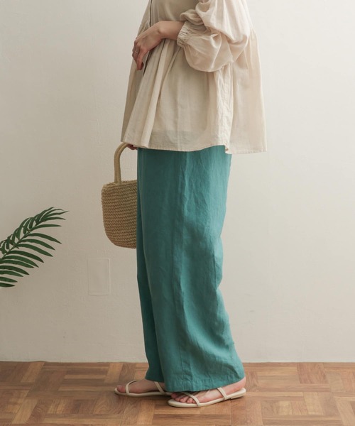 URBAN RESEARCH DOORS（アーバンリサーチドアーズ）の「リネンイージーパンツ（その他パンツ・レディース・ブルー/ネイビー/ナチュラル/ブラウン系その他・MEDIUM/SMALL）」の16枚目の写真