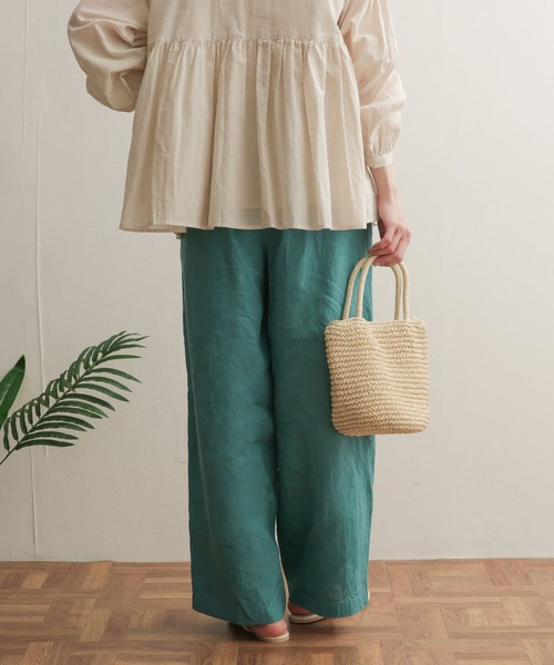 URBAN RESEARCH DOORS（アーバンリサーチドアーズ）の「リネンイージーパンツ（その他パンツ・レディース・ブルー/ネイビー/ナチュラル/ブラウン系その他・MEDIUM/SMALL）」の18枚目の写真