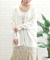 ポケット付きカーディガン