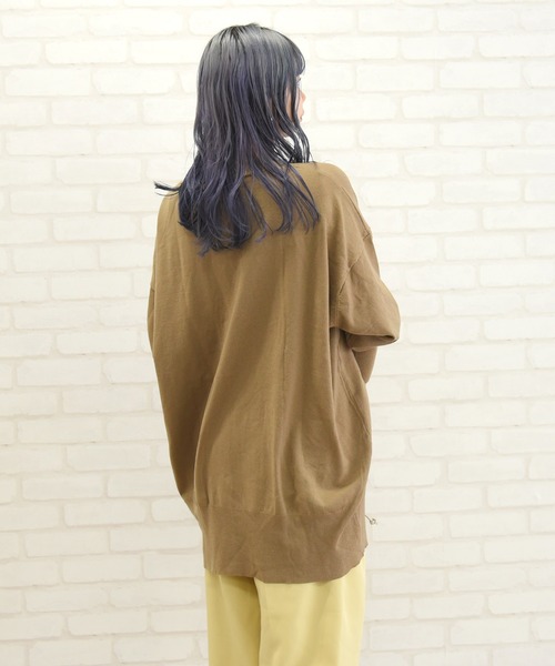 sango（sango）の「ポケット付きカーディガン（カーディガン/ボレロ・レディース・ブラウン/オフホワイト/エメラルド・FREE）」の12枚目の写真