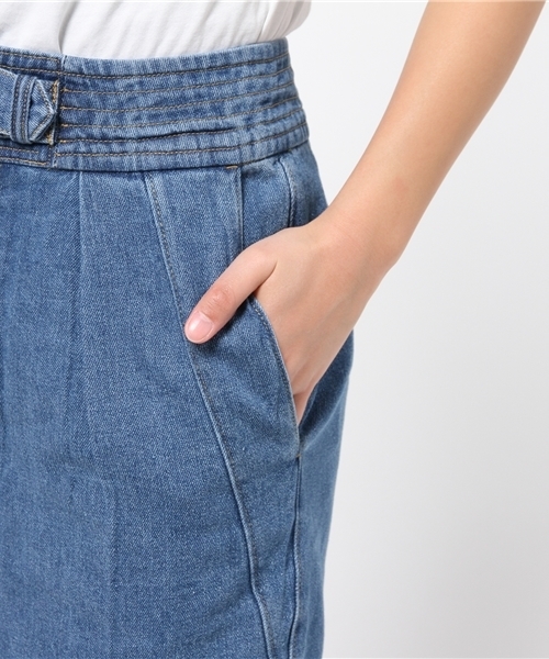 mystic（ミスティック）の「デコベルトタイトスカート（デニムスカート・レディース・ネイビー/ブルー/ホワイト・ﾌﾘ-）」の10枚目の写真