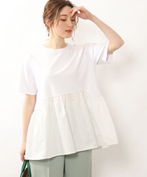 DRESKIP | 裾切り替えギャザープルオーバー(Tシャツ/カットソー)