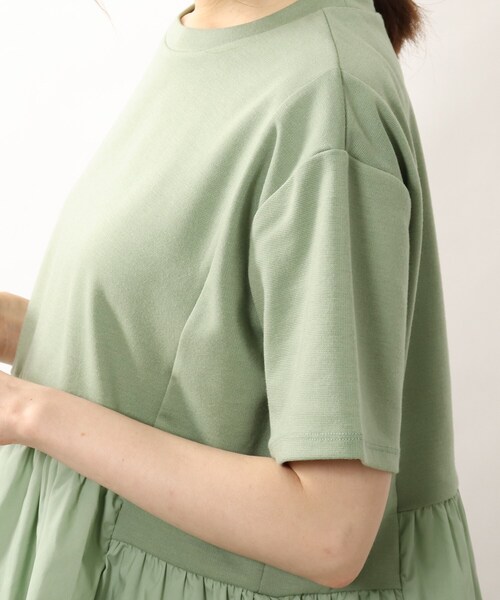 DRESKIP(ドレスキップ)の「◆裾切り替えギャザープルオーバー(Tシャツ/カットソー・レディース・ライトグリーン/ブラック/オフホワイト/カーキ・02/03/04)」の22枚目の写真