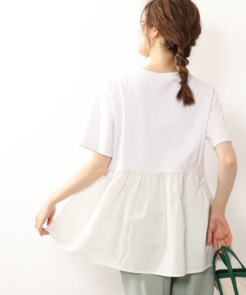 DRESKIP(ドレスキップ)の「◆裾切り替えギャザープルオーバー(Tシャツ/カットソー・レディース・ライトグリーン/ブラック/オフホワイト/カーキ・02/03/04)」の10枚目の写真