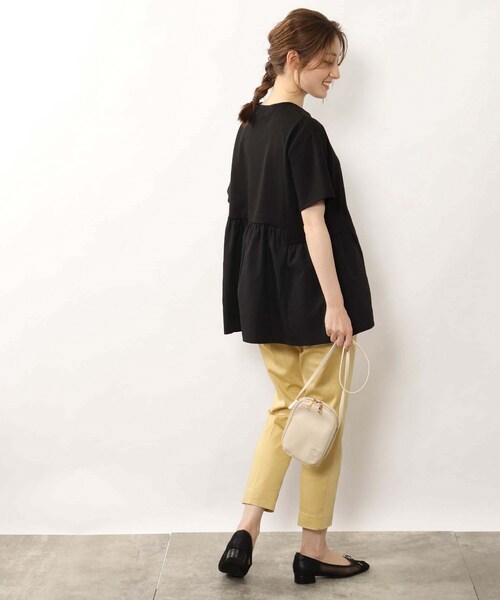 DRESKIP(ドレスキップ)の「◆裾切り替えギャザープルオーバー(Tシャツ/カットソー・レディース・ライトグリーン/ブラック/オフホワイト/カーキ・02/03/04)」の16枚目の写真