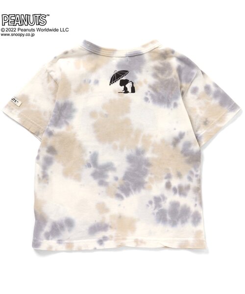 PEANUTS（ピーナッツ）の「PEANUTS タイダイTシャツ（Tシャツ/カットソー・キッズ・パープル/ブルー/ベージュ/ライム・110/120/130/90/80/95/100/140）」の13枚目の写真