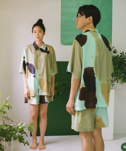 pamm 大きく描いた植物のパジャマ　サイズ2 大きく描いた植物のパジャマ – pamm.officialstore