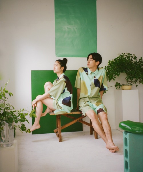 PAMM（パム）の「大きく描いた植物のサマーパジャマ（ルーム