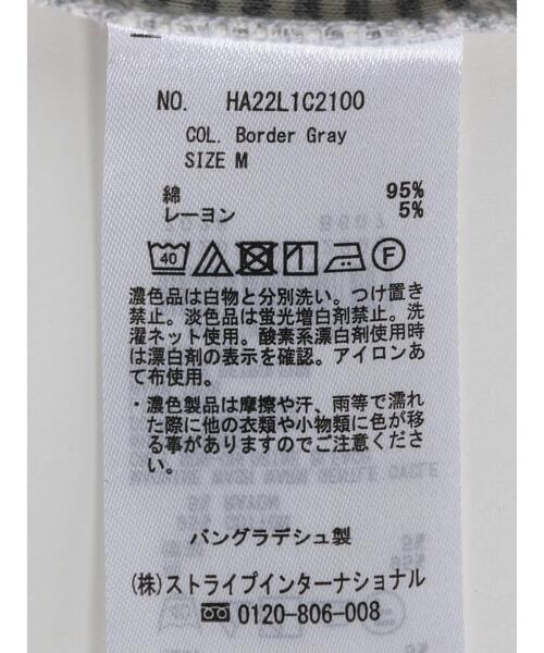 AMERICAN HOLIC(アメリカンホリック)の「クルーネックボーダーカットプルオーバー2(Tシャツ/カットソー・レディース・グレー系その他4・L/M)」の13枚目の写真