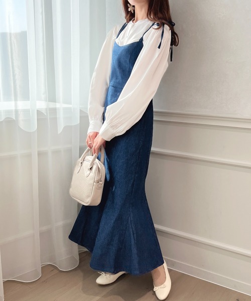 apres jour(アプレジュール)の「2WAYケープデザインブラウス【ZOZOTOWN限定アイテム】(シャツ/ブラウス・レディース・ピンクベージュ/ネイビー/サックスブルー/オフホワイト・フリー/X-LARGE)」の15枚目の写真