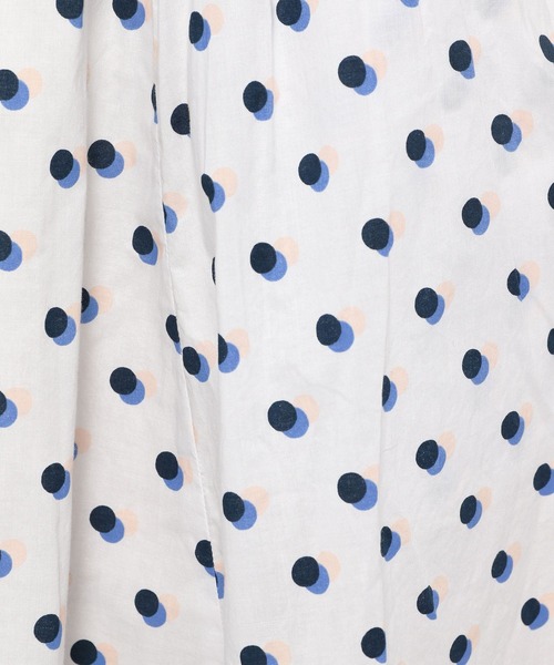 ichi（イチ）の「【ichi(イチ)】シャドードットスカート（スカート・レディース・ネイビー/ナチュラル・FREE）」の10枚目の写真