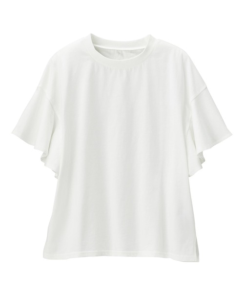 GeeRA(ジーラ)の「綿100%フレアー袖カットソー(Tシャツ/カットソー・レディース・ミント/オフホワイト/ブラック/モカ・XXX-LARGE/LARGE/X-LARGE/XX-LARGE/XXXX-LARGE/MEDIUM)」の22枚目の写真