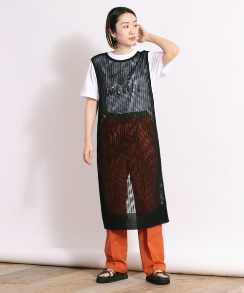 cepo(セポ)の「スカシアミジレワンピース 2WAY(ワンピース・レディース・ブラック/ベージュ/ライム・M)」の2枚目の写真