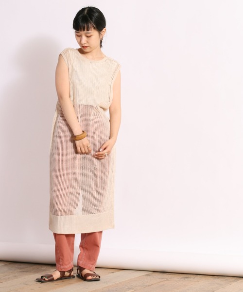 cepo(セポ)の「スカシアミジレワンピース 2WAY(ワンピース・レディース・ブラック/ベージュ/ライム・M)」の14枚目の写真