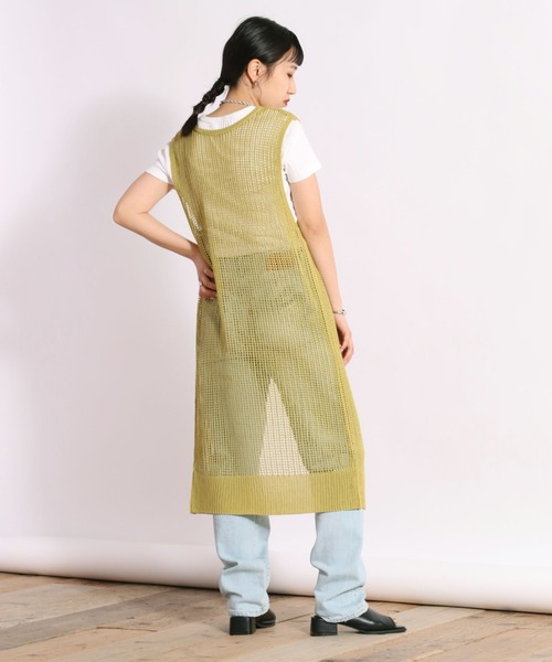 cepo(セポ)の「スカシアミジレワンピース 2WAY(ワンピース・レディース・ブラック/ベージュ/ライム・M)」の18枚目の写真