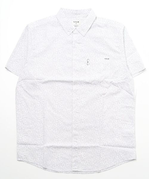 Hurley (ハーレー)の「M ORG. OAO STRETCH PRINT SS ハーレー 半袖ボタンダウンシャツ(シャツ/ブラウス・メンズ・ブルー/ホワイト系その他・SMALL/MEDIUM/LARGE/X-LARGE)」の1枚目の写真