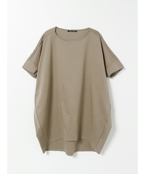 mizuiroind（ミズイロインド）の「mizuiro ind ボートネックコクーンプルオーバー（Tシャツ/カットソー・レディース・ネイビー/ブラック/ホワイト/チャコールグレー/グレー・FREE）」の4枚目の写真