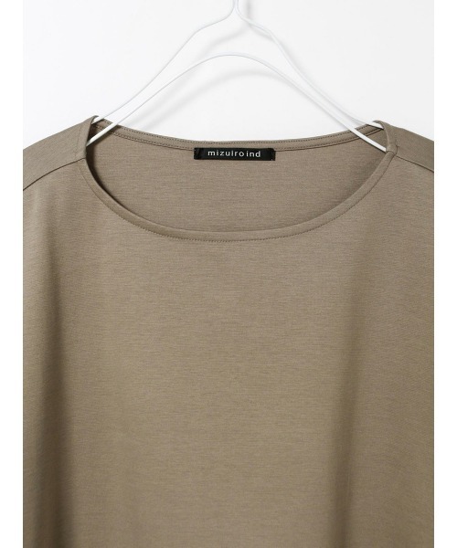 mizuiroind（ミズイロインド）の「mizuiro ind ボートネックコクーンプルオーバー（Tシャツ/カットソー・レディース・ネイビー/ブラック/ホワイト/チャコールグレー/グレー・FREE）」の19枚目の写真