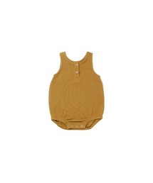 Quincy Mae（クインシーメイ）の「WAFFLE SLEEVELESS BUBBLE（ベビーパジャマ/スリーパー）」