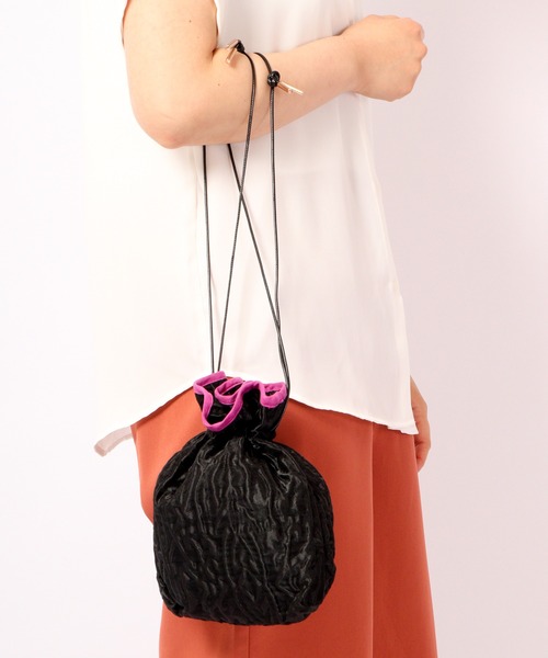 FUNALIVE(ファンアライブ)の「dignity closet くしゅくしゅチュールバッグ/Kusyu Tulle Bag(ショルダーバッグ・レディース・ブラック/グレー/アイボリー・FREE)」の20枚目の写真