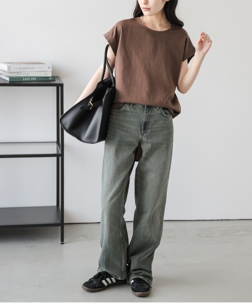 SUGAR BISKET(シュガービスケット)の「【接触冷感】リネン風セットアップ(セットアップ・レディース・ライトグレー/ブラック/ベージュ/ブラウン・M/L)」の18枚目の写真