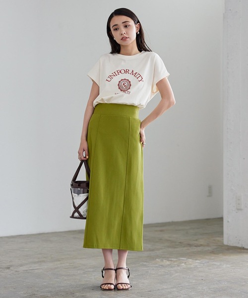 KOBE LETTUCE（コウベレタス）の「選べるデザイン フレンチ刺繍Tシャツ（Tシャツ/カットソー・レディース・オフホワイト/ベージュ/ネイビー/ホワイト系/ベージュ系/ネイビー系・FREE）」の13枚目の写真