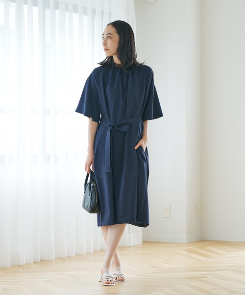 Du Noir ワンピース ドレス Pual ワンピース ちょい甘ディテールがちょうどいい きちんとワンピース ワンピース Cin