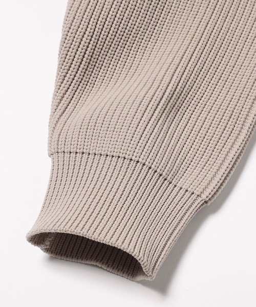 MR.OLIVE(ミスターオリーブ)の「ローゲージ アゼ編み ポリエステルニット / スタンダード カーディガン(カーディガン/ボレロ・メンズ・ベージュ/ネイビー/グリーン/ブラック・MEDIUM/SMALL/LARGE)」の9枚目の写真