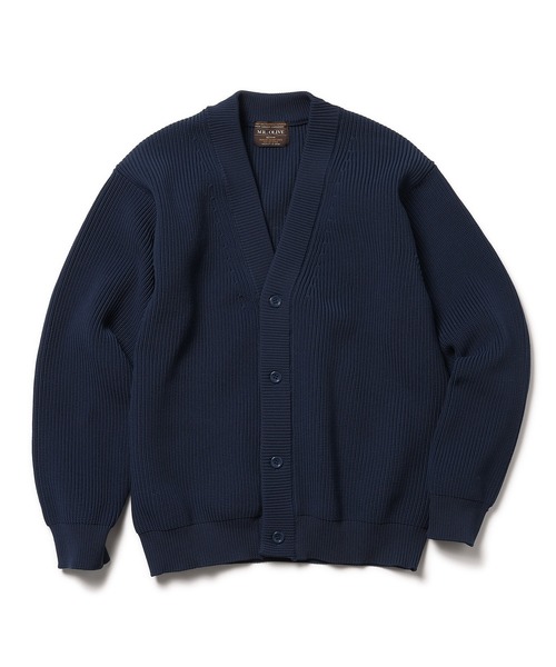 MR.OLIVE(ミスターオリーブ)の「ローゲージ アゼ編み ポリエステルニット / スタンダード カーディガン(カーディガン/ボレロ・メンズ・ベージュ/ネイビー/グリーン/ブラック・MEDIUM/SMALL/LARGE)」の12枚目の写真