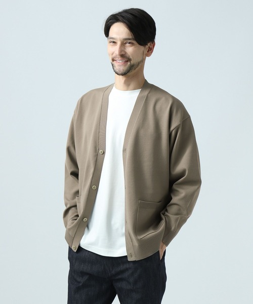 BAYFLOW(ベイフロー)の「ポリニットカーディガン(カーディガン/ボレロ・メンズ・セージグリーン/ブラック/ベージュ・MEDIUM/LARGE)」の18枚目の写真