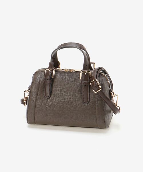 MAJESTIC LEGON(マジェスティックレゴン)の「クラシカルミニボストンバッグ(ボストンバッグ・レディース・アイボリー/ブラウン/ブラック・FREE)」の15枚目の写真