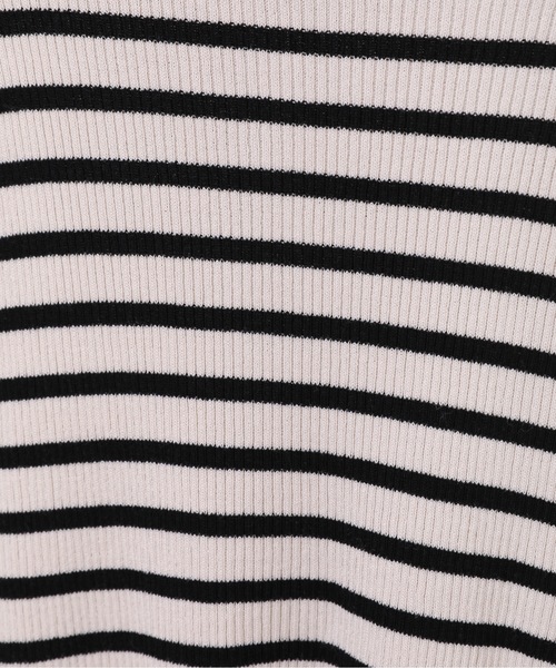 ap retro（アプレトロ）の「ハイネックノースリニット / サマーニット（ニット/セーター・レディース・ホワイト×ブラック/アイボリー/ブラック/ブルー/ブラウン・FREE）」の18枚目の写真