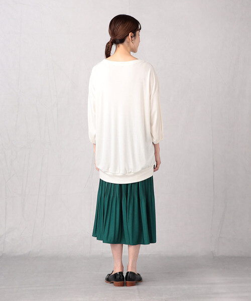 Comme　Ca　Mature（コムサマチュア）の「【セットアイテム】＜ウォッシャブル＞　チュニック×プリーツスカート（スカート・レディース・ホワイト/ブラック/カーキ・FREE）」の20枚目の写真