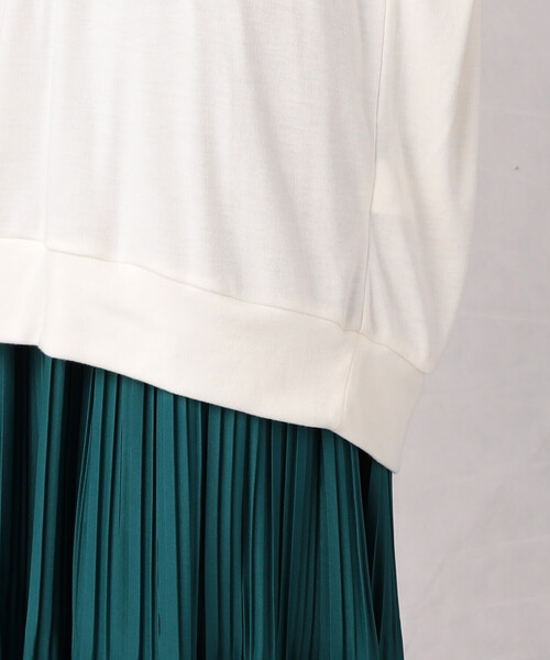 Comme　Ca　Mature（コムサマチュア）の「【セットアイテム】＜ウォッシャブル＞　チュニック×プリーツスカート（スカート・レディース・ホワイト/ブラック/カーキ・FREE）」の8枚目の写真