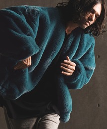GLIMCLAP（グリムクラップ）の「mj8722-Eco fur ×patterned fabric reversible blouson ブルゾン（ブルゾン）」