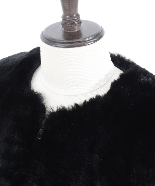 GLIMCLAP（グリムクラップ）の「mj8722-Eco fur ×patterned fabric 