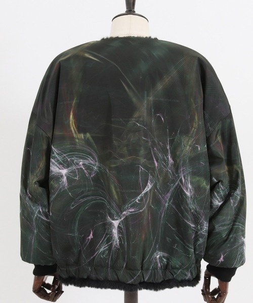 GLIMCLAP（グリムクラップ）の「mj8722-Eco fur ×patterned fabric 