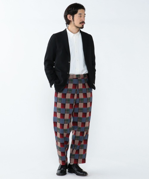 BEAMS PLUS(ビームスプラス)の「BEAMS PLUS / ドビーチェック ドローストリング トラウザーズ(スラックス・メンズ・その他・L/S/M/X-LARGE)」の3枚目の写真