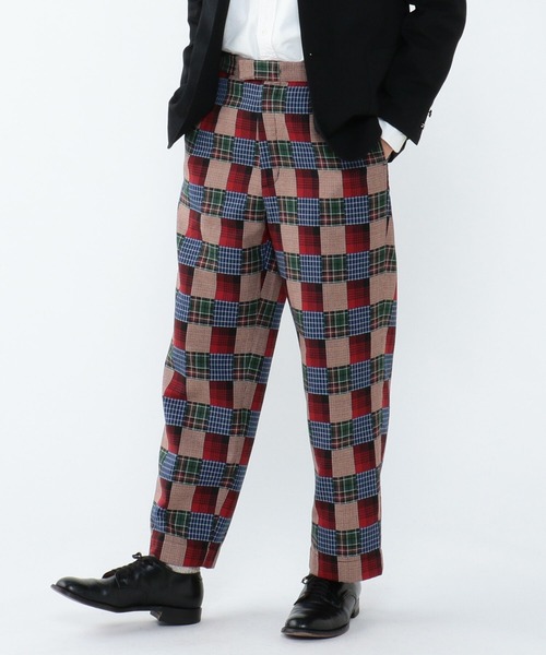 BEAMS PLUS(ビームスプラス)の「BEAMS PLUS / ドビーチェック ドローストリング トラウザーズ(スラックス・メンズ・その他・L/S/M/X-LARGE)」の5枚目の写真