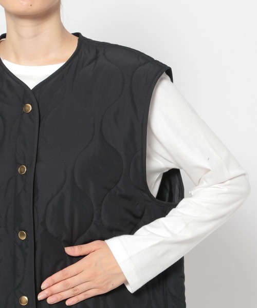 LEPSIM(レプシィム)の「キルティングベスト 346907(その他アウター・レディース・ブラック/カーキ・FREE)」の12枚目の写真