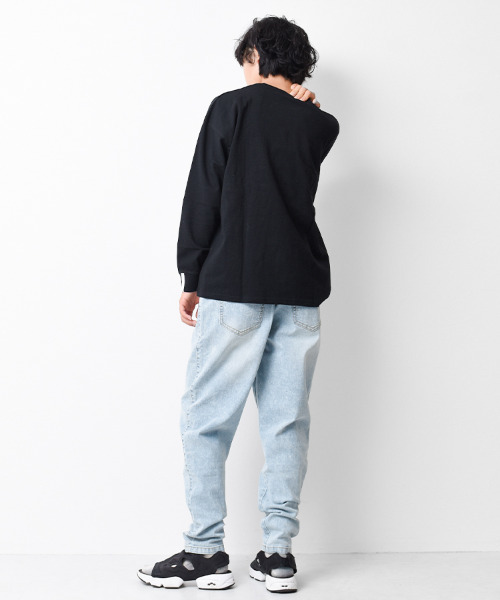 RAT EFFECT(ラットエフェクト)の「デニムテーパードパンツ(デニムパンツ・キッズ・ネイビー/ブルー/ケミカルウォッシュ・120/130/140/150/160)」の9枚目の写真