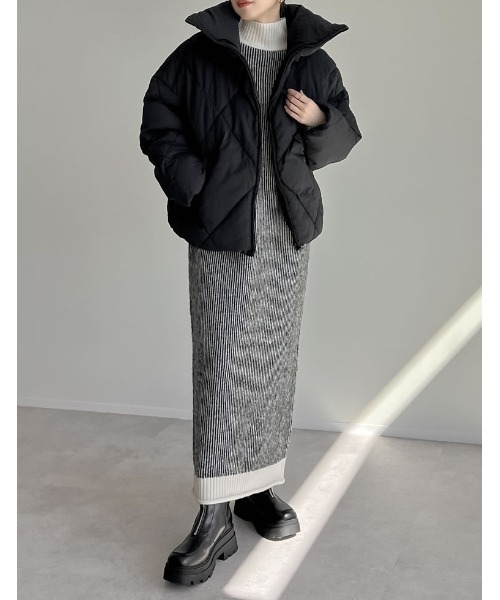 セール】[HITアウター][低身長サイズ有]ダイヤキルト中綿ダウン