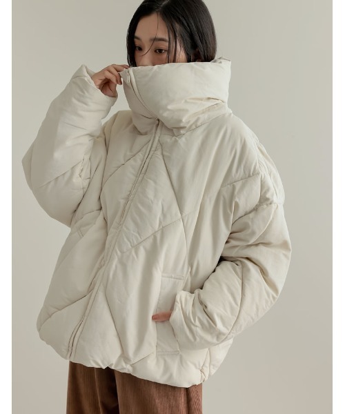 セール】[HITアウター][低身長サイズ有]ダイヤキルト中綿ダウン